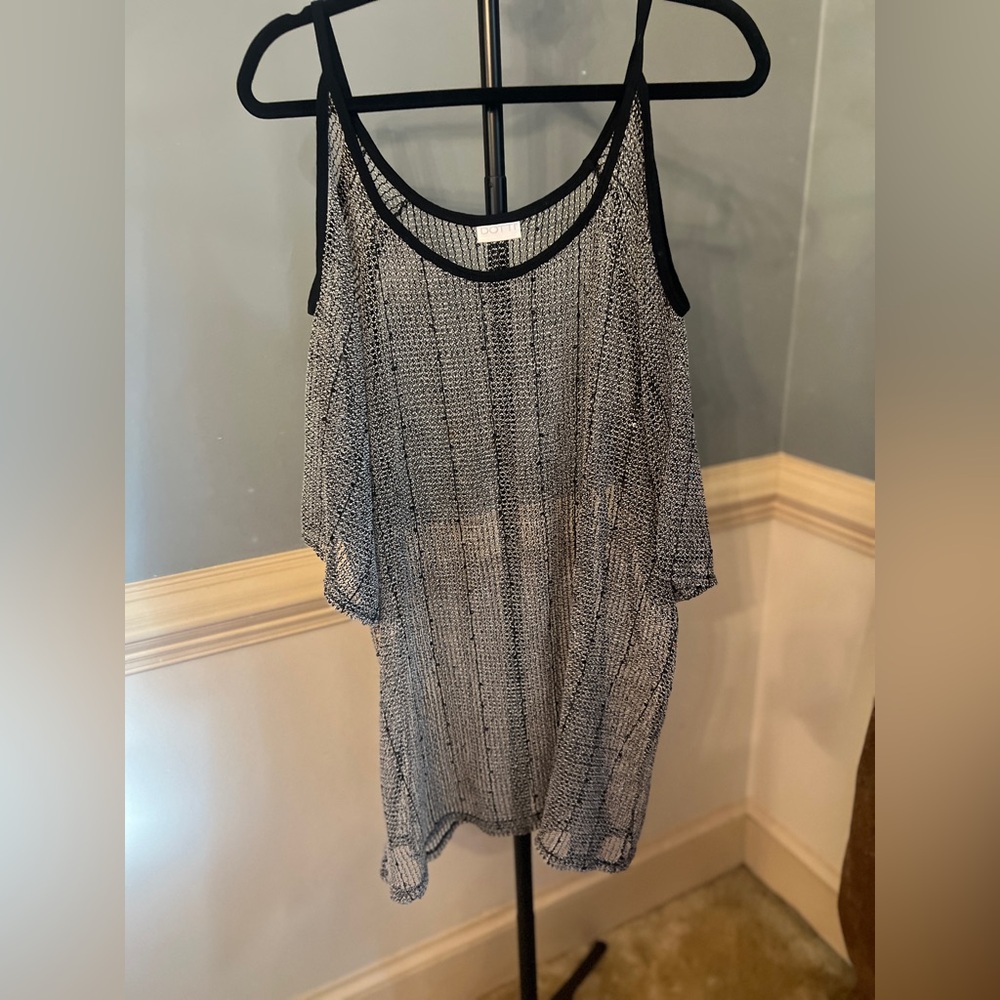 Dotti Black and Silver Sequin Top‎ coverup large